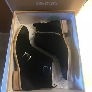 Michael Kors Adams Monk Strap Bootie Suede NWT